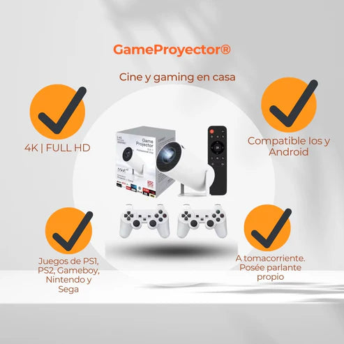 GameProyector® - CINE 4K | +20.000 JUEGOS