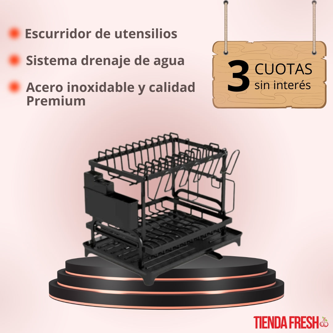 AquaLuxe® - Escurridor revolucionario con sistema de drenaje